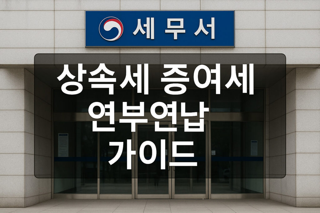 상속세 증여세 연부연납