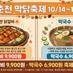 춘천 막닭축제 2026 인포그래픽