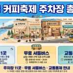 강릉 커피축제 주차장 2026 인포그래픽