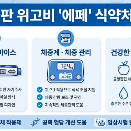 한국판 위고비 에페 식약처 허가 인포그래픽