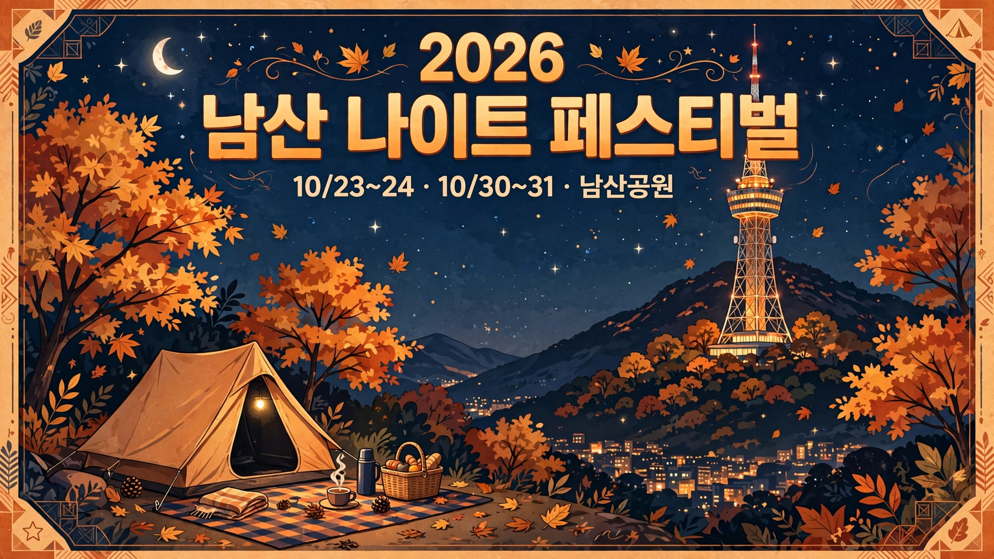 2026 남산 나이트 페스티벌 안내 인포그래픽