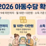 2026 아동수당 확대 안내 인포그래픽
